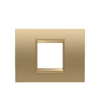 Rama decorativa Gewiss Chorus Lux 2 module Gold GW16202XG