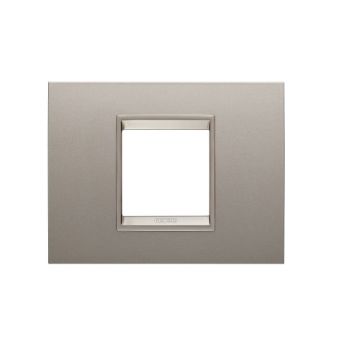 Rama decorativa Gewiss Chorus Lux 2 module Pearly Bronze GW16202XP