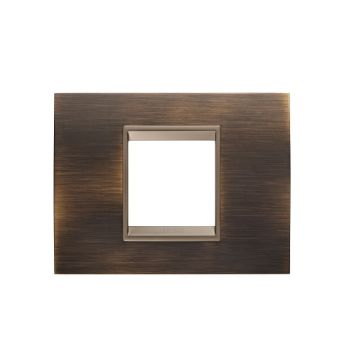 Rama decorativa Gewiss Chorus Lux 2 module Antique Brass GW16202XQ