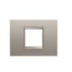 Rama decorativa Gewiss Chorus Lux 2 module Brushed Aluminium GW16202XS