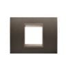 Rama decorativa Gewiss Chorus Lux 2 module Anodic Brown GW16202XV
