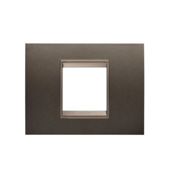 Rama decorativa Gewiss Chorus Lux 2 module Anodic Brown GW16202XV