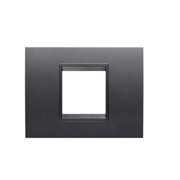Rama decorativa Gewiss Chorus Lux 2 module Ardezie Monochrom GW16202YA