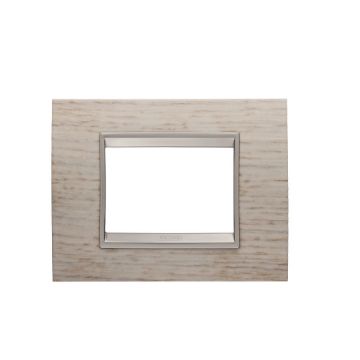 Rama decorativa Gewiss Chorus Lux 3 module Light Oak GW16203WK
