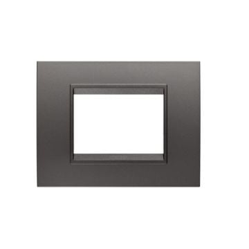 Rama decorativa Gewiss Chorus Lux 3 module Gri Pistol GW16203XF