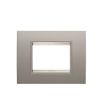 Rama decorativa Gewiss Chorus Lux 3 module Pearly Bronze GW16203XP