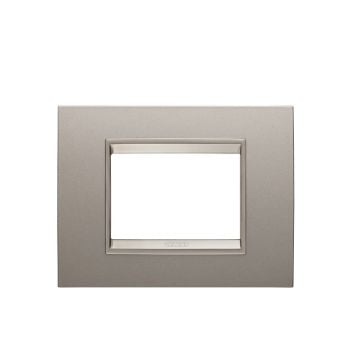 Rama decorativa Gewiss Chorus Lux 3 module Pearly Bronze GW16203XP