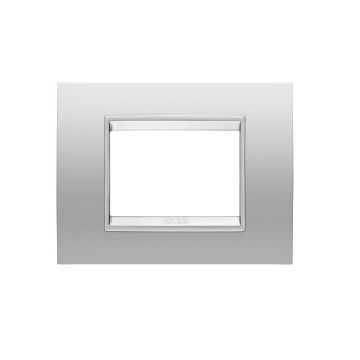 Rama decorativa Gewiss Chorus Lux 3 module Magnetic Gray GW16203XR