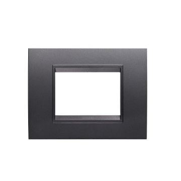 Rama decorativa Gewiss Chorus Lux 3 module Ardezie Monochrom GW16203YA