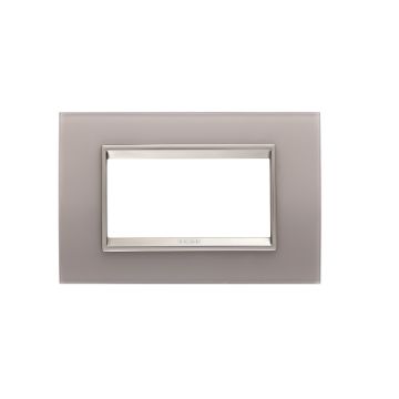 Rama decorativa Gewiss Chorus Lux 4 module Pearly Gray GW16204GP