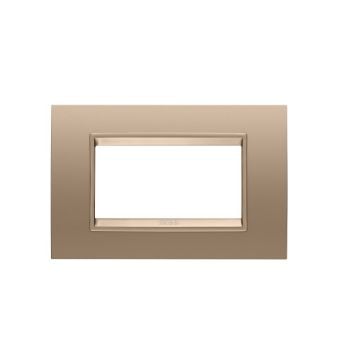 Rama decorativa Gewiss Chorus Lux 4 module Soft Copper GW16204XE