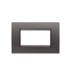 Rama decorativa Gewiss Chorus Lux 4 module Gri Pistol GW16204XF