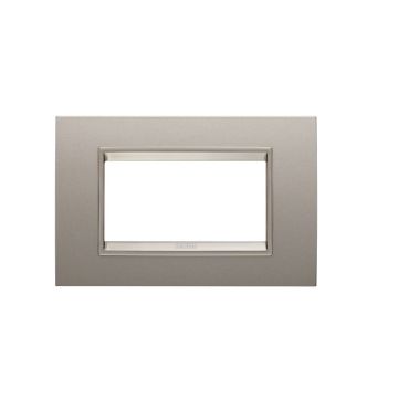 Rama decorativa Gewiss Chorus Lux 4 module Pearly Bronze GW16204XP