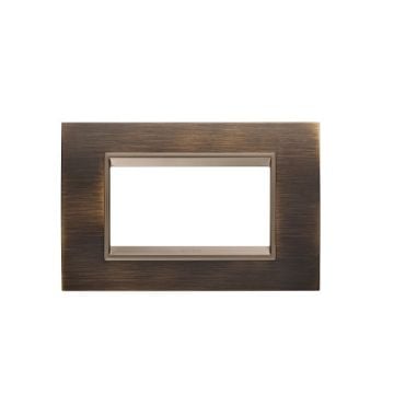 Rama decorativa Gewiss Chorus Lux 4 module Antique Brass GW16204XQ