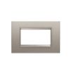 Rama decorativa Gewiss Chorus Lux 4 module Brushed Aluminium GW16204XS