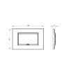 Rama decorativa Gewiss Chorus Lux 4 module Brushed Aluminium GW16204XS