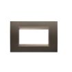 Rama decorativa Gewiss Chorus Lux 4 module Anodic Brown GW16204XV