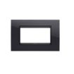 Rama decorativa Gewiss Chorus Lux 4 module Toner Black Lavy GW16204YN
