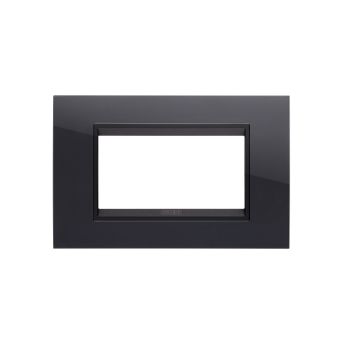 Rama decorativa Gewiss Chorus Lux 4 module Toner Black Lavy GW16204YN