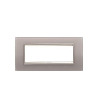 Rama decorativa Gewiss Chorus Lux 6 module Pearly Gray GW16206GP