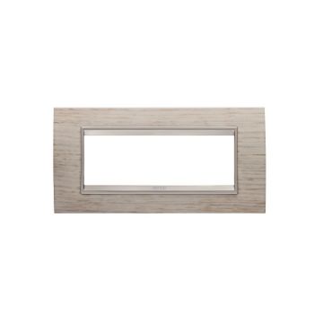 Rama decorativa Gewiss Chorus Lux 6 module Light Oak GW16206WK