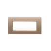 Rama decorativa Gewiss Chorus Lux 6 module Soft Copper GW16206XE
