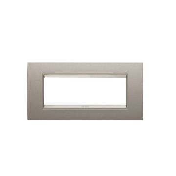 Rama decorativa Gewiss Chorus Lux 6 module Pearly Bronze GW16206XP