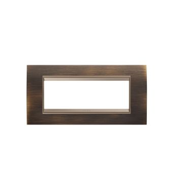 Rama decorativa Gewiss Chorus Lux 6 module Antique Brass GW16206XQ