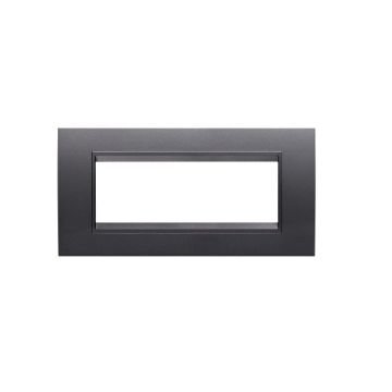 Rama decorativa Gewiss Chorus Lux 6 module Ardezie Monochrom GW16206YA