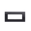 Rama decorativa Gewiss Chorus Lux 6 module Toner Black Lavy GW16206YN
