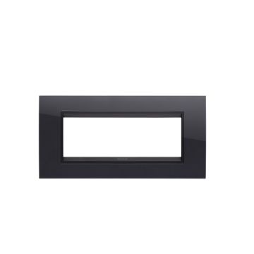 Rama decorativa Gewiss Chorus Lux 6 module Toner Black Lavy GW16206YN