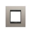 Rama decorativa Gewiss Chorus Lux International 2 module Brushed Aluminium Lavy GW16222WS