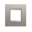 Rama decorativa Gewiss Chorus Lux International 2 module Brushed Aluminium GW16222XS