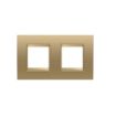 Rama decorativa Gewiss Chorus Lux International 4 module Gold GW16223XG