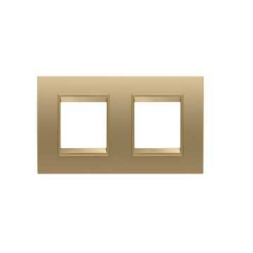 Rama decorativa Gewiss Chorus Lux International 4 module Gold GW16223XG