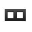 Rama decorativa Gewiss Chorus Lux International 4 module Monochrome Satin Black GW16223XM