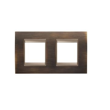 Rama decorativa Gewiss Chorus Lux International 4 module Antique Brass GW16223XQ