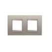 Rama decorativa Gewiss Chorus Lux International 4 module Brushed Aluminium GW16223XS