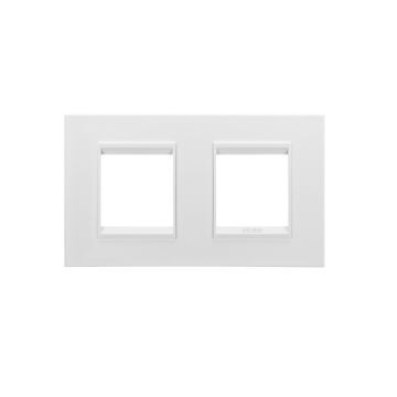 Rama decorativa Gewiss Chorus Lux International 4 module Monochrome Satin White GW16223XW