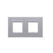 Rama decorativa Gewiss Chorus Lux International 4 module Monochrome Titanium GW16223YT