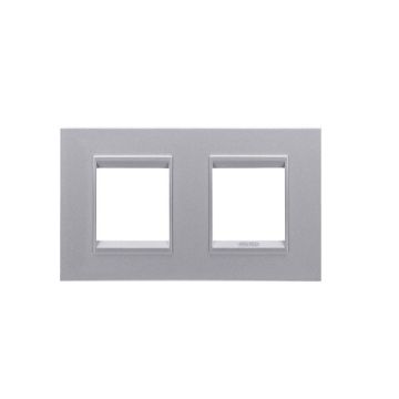Rama decorativa Gewiss Chorus Lux International 4 module Monochrome Titanium GW16223YT