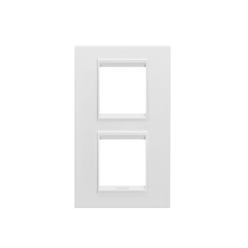 Rama decorativa Gewiss Chorus Lux International 4 module Monochrome Satin White GW16224XW