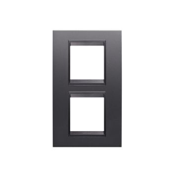 Rama decorativa Gewiss Chorus Lux International 4 module Ardezie Monochrom GW16224YA