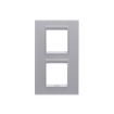 Rama decorativa Gewiss Chorus Lux International 4 module Monochrome Titanium GW16224YT