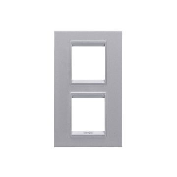 Rama decorativa Gewiss Chorus Lux International 4 module Monochrome Titanium GW16224YT