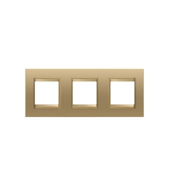 Rama decorativa Gewiss Chorus Lux International 6 module Gold GW16226XG
