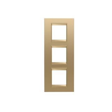 Rama decorativa Gewiss Chorus Lux International 6 module Gold GW16227XG