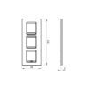 Rama decorativa Gewiss Chorus Lux International 6 module Gold GW16227XG