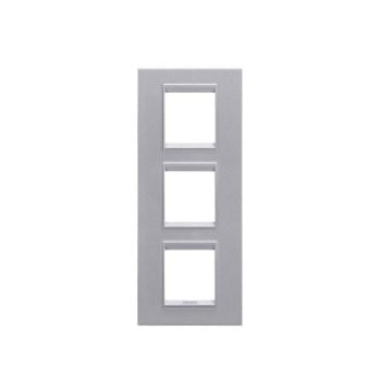 Rama decorativa Gewiss Chorus Lux International 6 module Monochrome Titanium GW16227YT