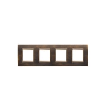 Rama decorativa Gewiss Chorus Lux International 8 module Antique Brass GW16228XQ